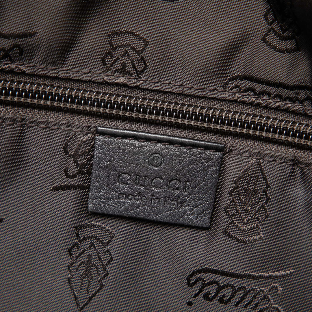 Gucci Sac bandoulière Guccissima Marron – vue 5 – GABY PARIS