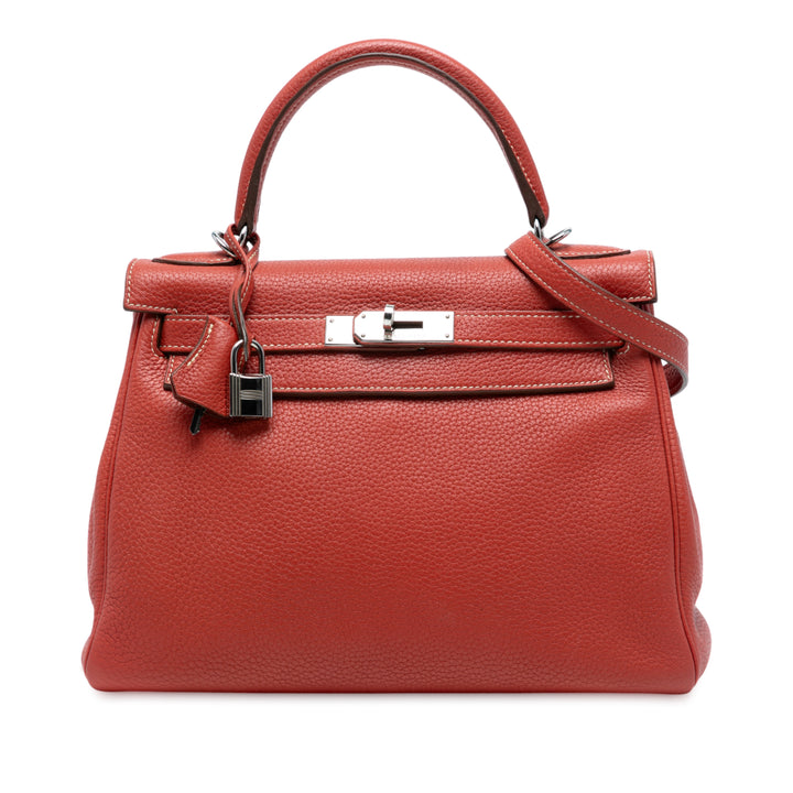 Hermès Togo Kelly II Retourne 28 Orange – GABY PARIS Authentique