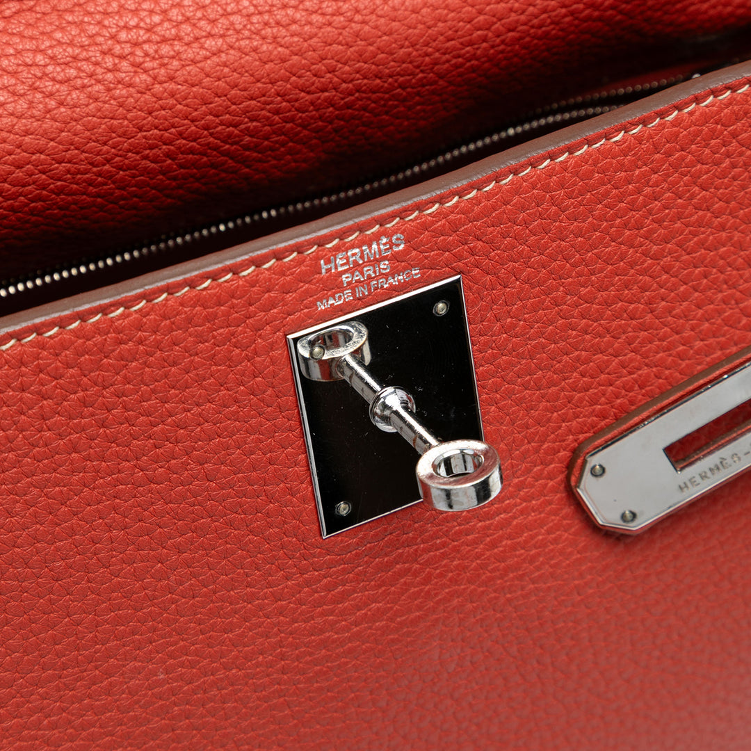 Hermès Togo Kelly II Retourne 28 Orange – GABY PARIS Authentique