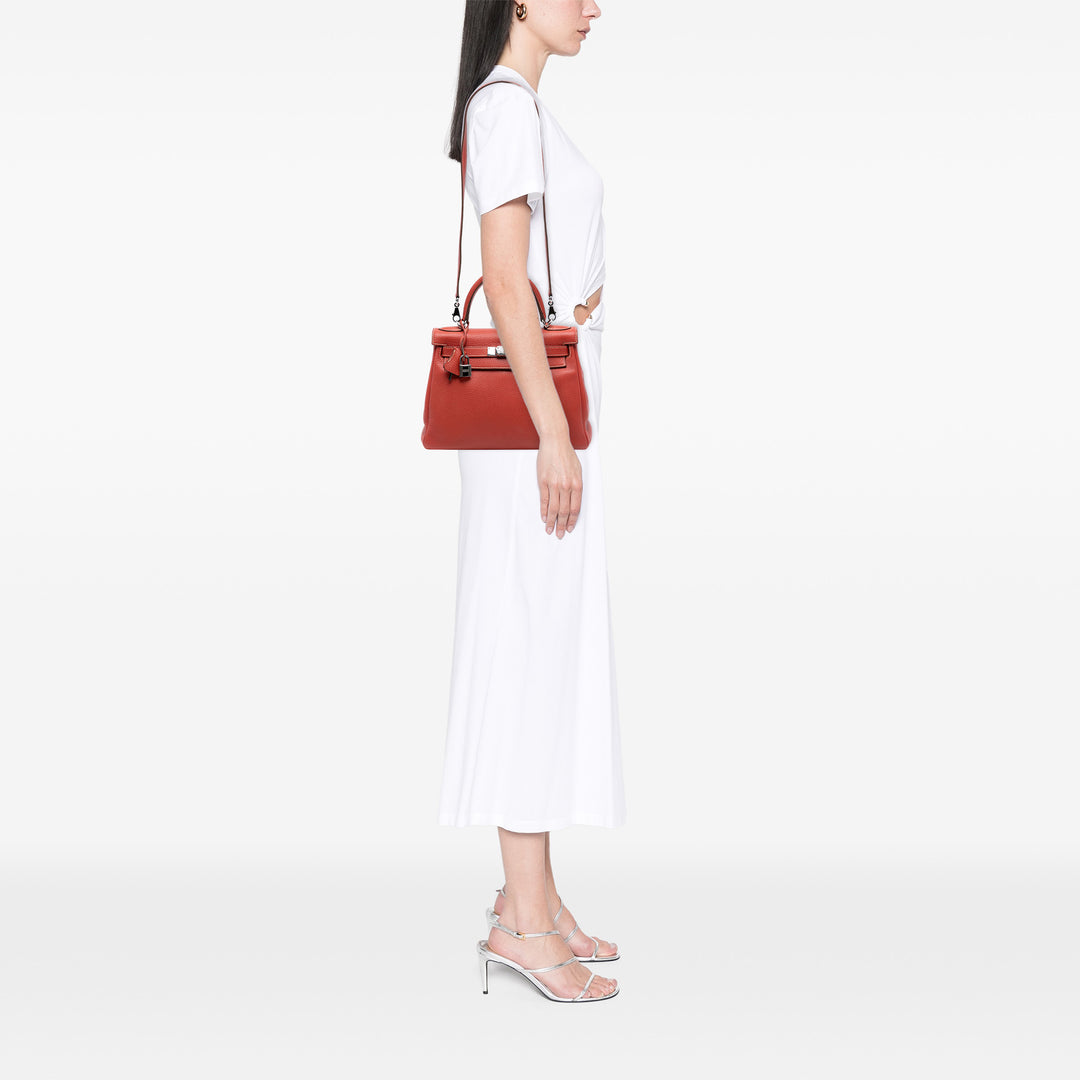 Hermès Togo Kelly II Retourne 28 Orange – GABY PARIS Authentique