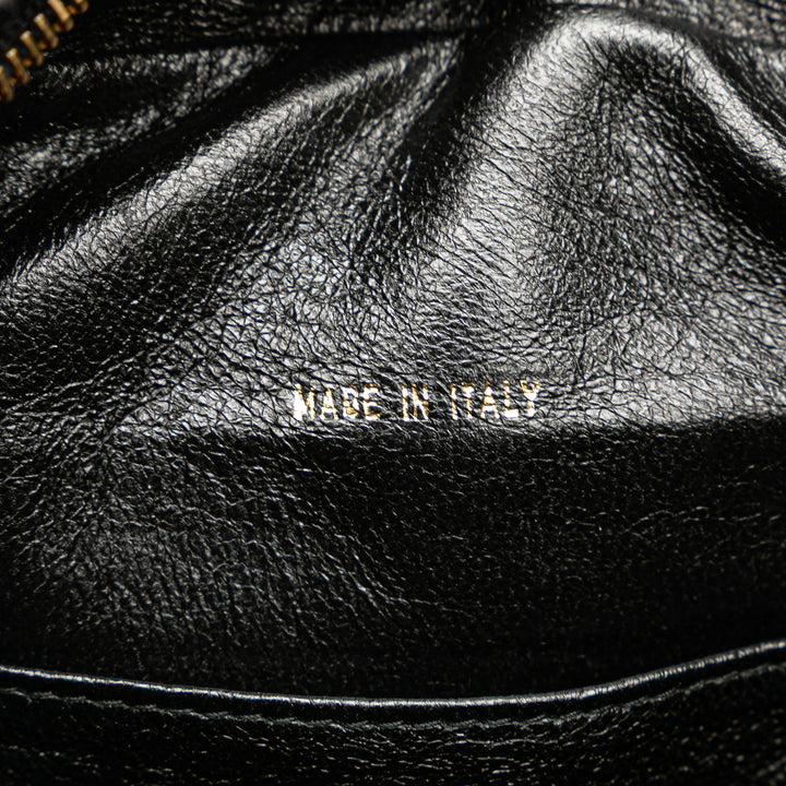 Chanel CC Quilted Cuir d’agneau Twisted Strap Sac porté croisé Noir