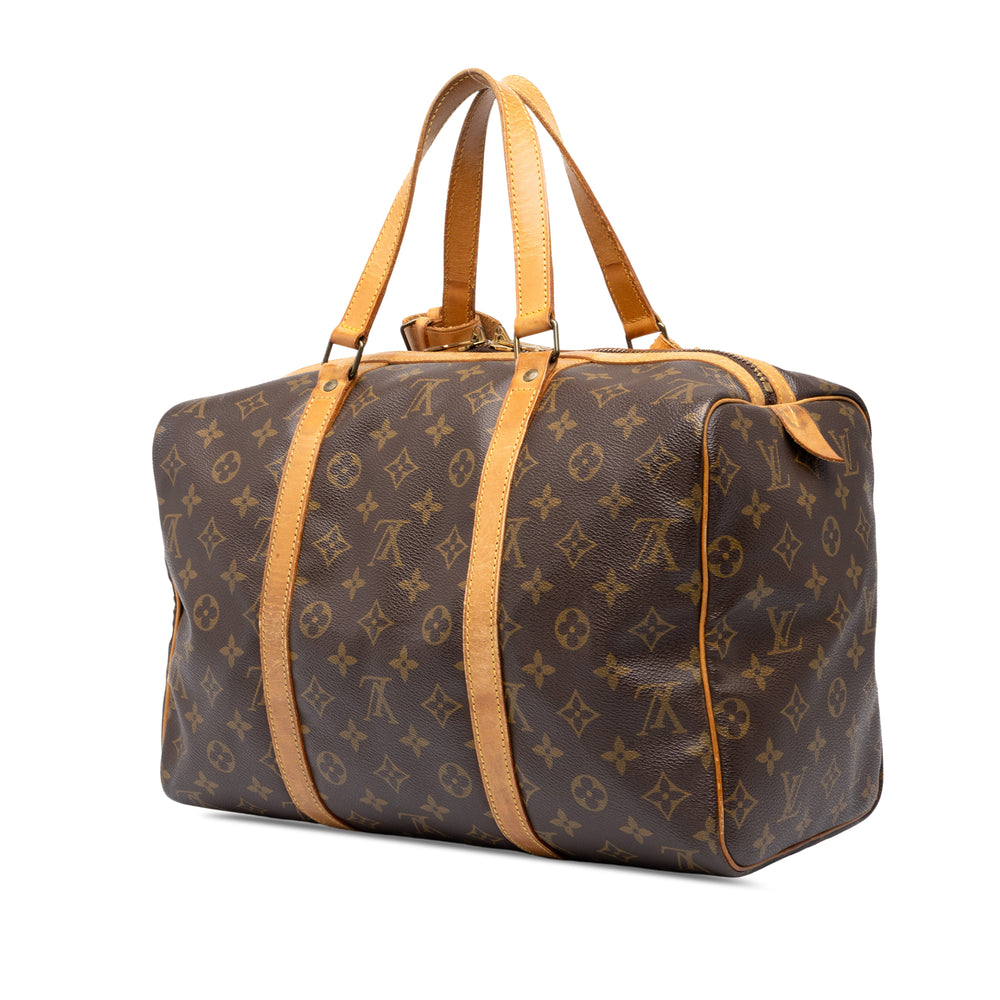 Louis Vuitton Sac de voyage Souple 35 Monogram Marron – vue 2 – GABY PARIS