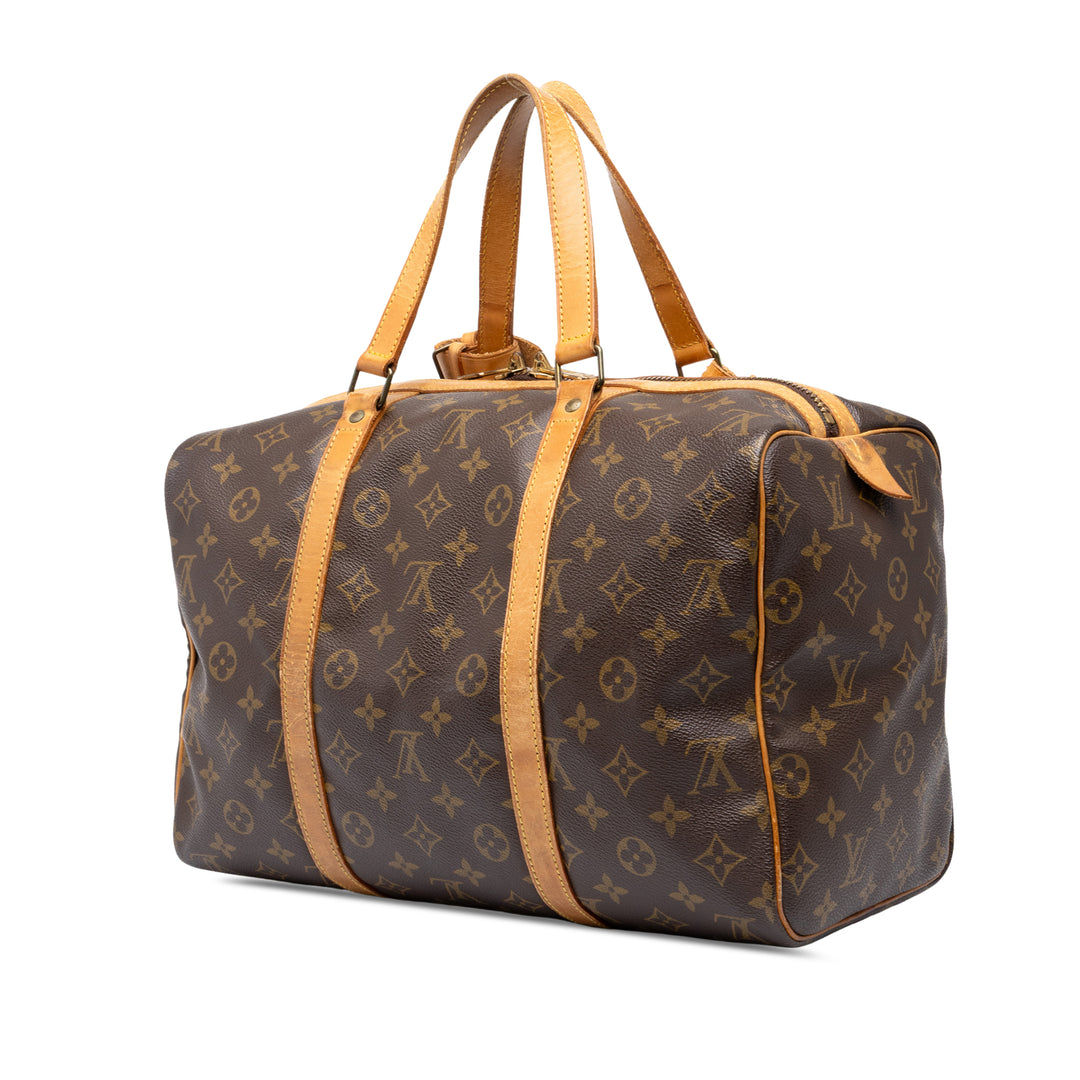 Louis Vuitton Sac de voyage Souple 35 Monogram Marron – vue 2 – GABY PARIS