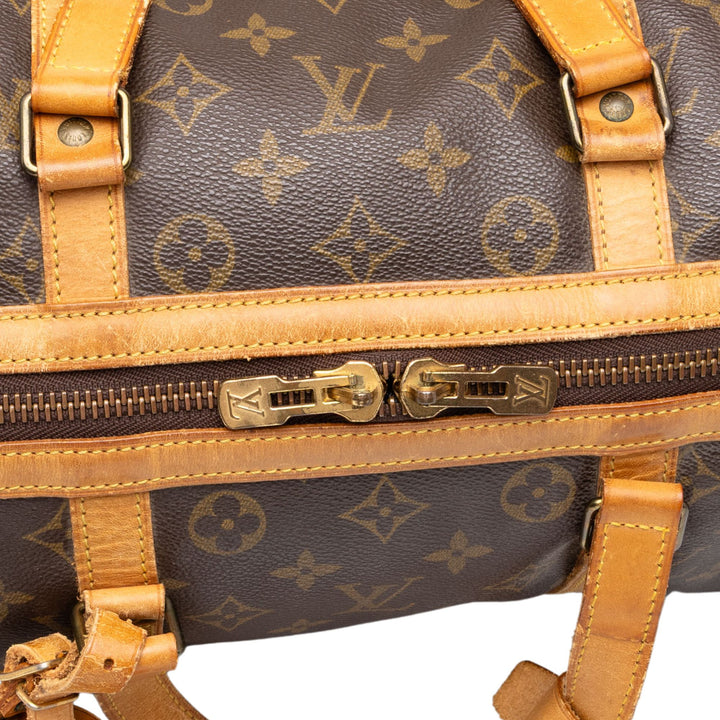 Louis Vuitton Sac de voyage Souple 35 Monogram Marron – vue 6 – GABY PARIS