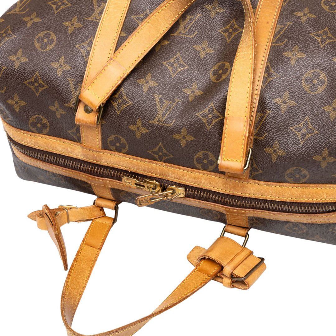 Louis Vuitton Sac de voyage Souple 35 Monogram Marron – vue 7 – GABY PARIS