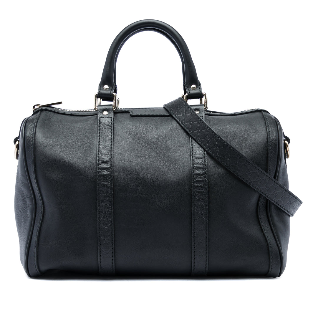 Guccissima à finitions Joy Boston Sac Moyen Cuir de veau Noir