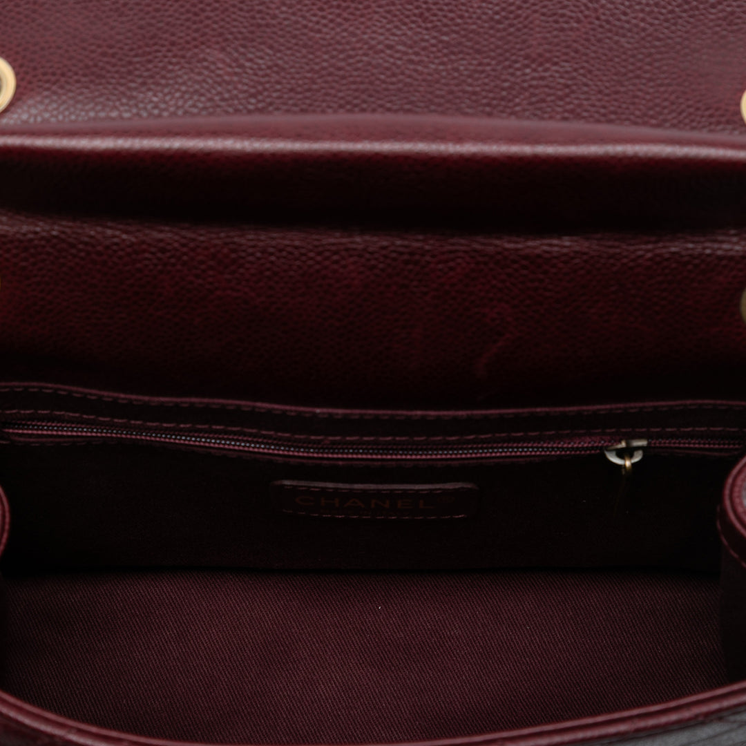 Chanel Paris Edinburgh Matelassé Caviar Retro Class à rabat