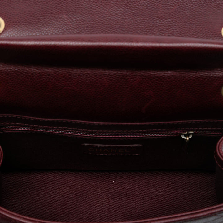 Chanel Paris Edinburgh Matelassé Caviar Retro Class à rabat