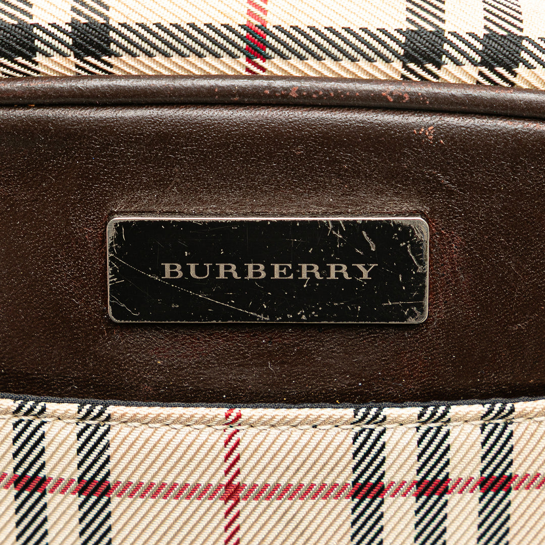 Burberry Sac bandoulière House Check Marron – vue 5 – GABY PARIS