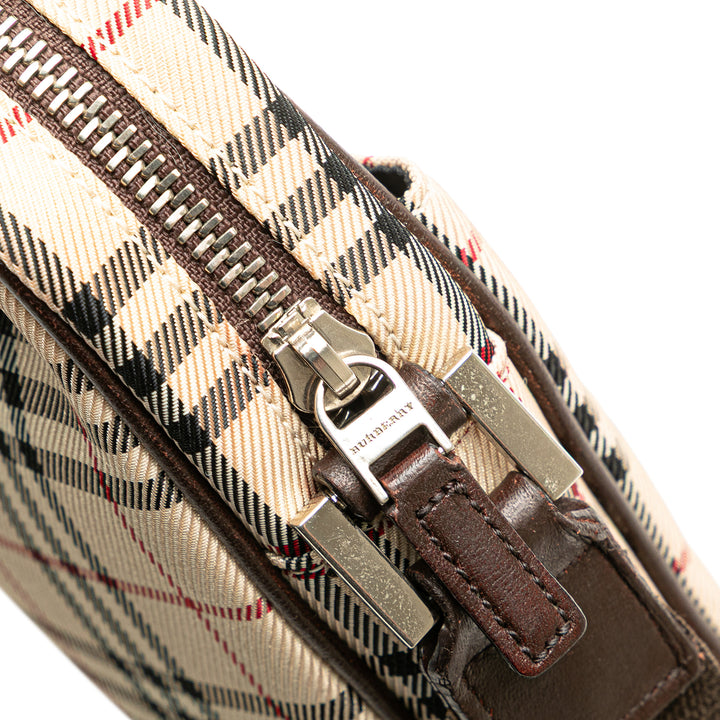 Burberry Sac bandoulière House Check Marron – vue 6 – GABY PARIS