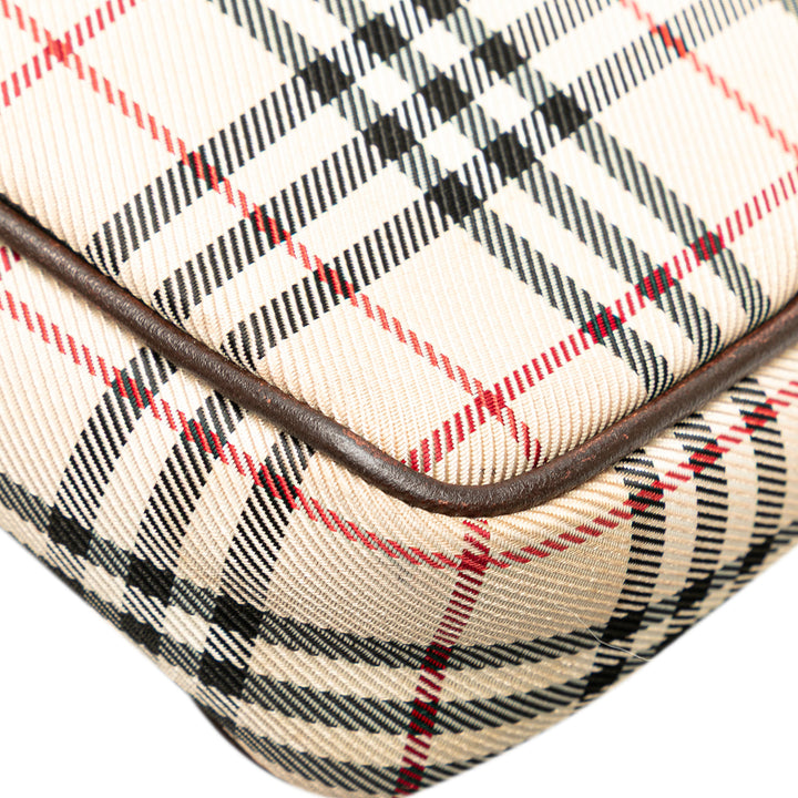 Burberry Sac bandoulière House Check Marron – vue 7 – GABY PARIS