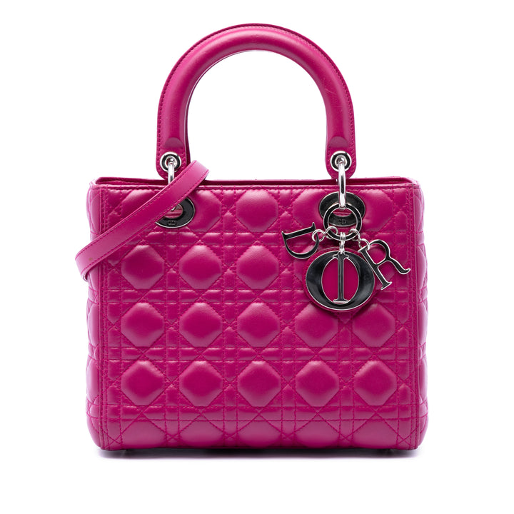 Dior Medium Cuir d’agneau Cannage Lady Dior