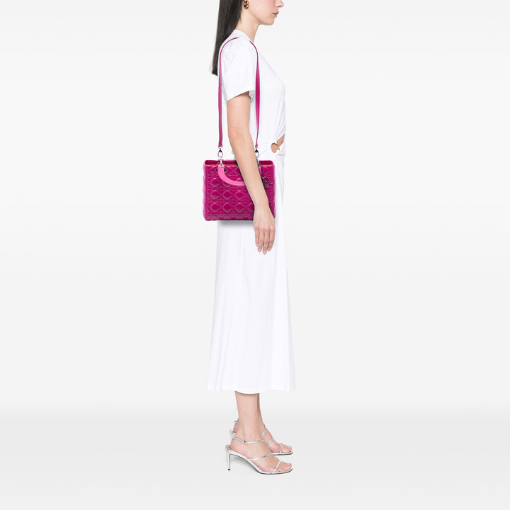 Dior Medium Cuir d’agneau Cannage Lady Dior