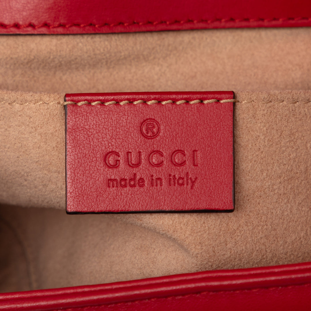 Gucci Small GG Marmont Matelasse Cuir de veau Sac bandoulière