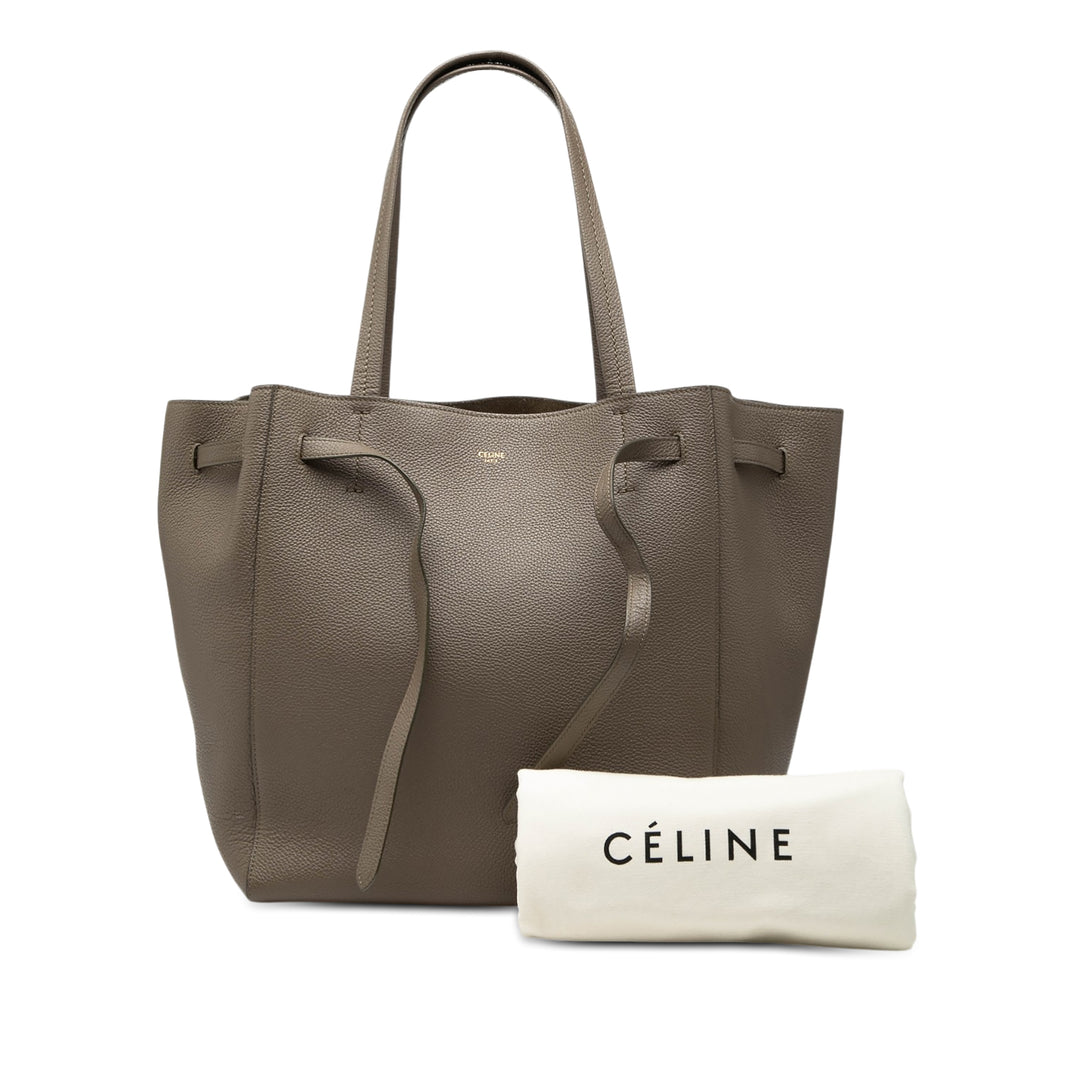 Celine Small Cuir de veau grainé Phantom Cabas Cabas