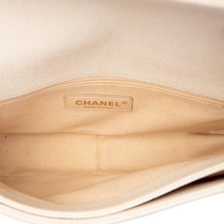 Chanel Sac à main Paris Cuba Thread Around à rabat Moyen Cuir caviar Marron – vue 4 – GABY PARIS