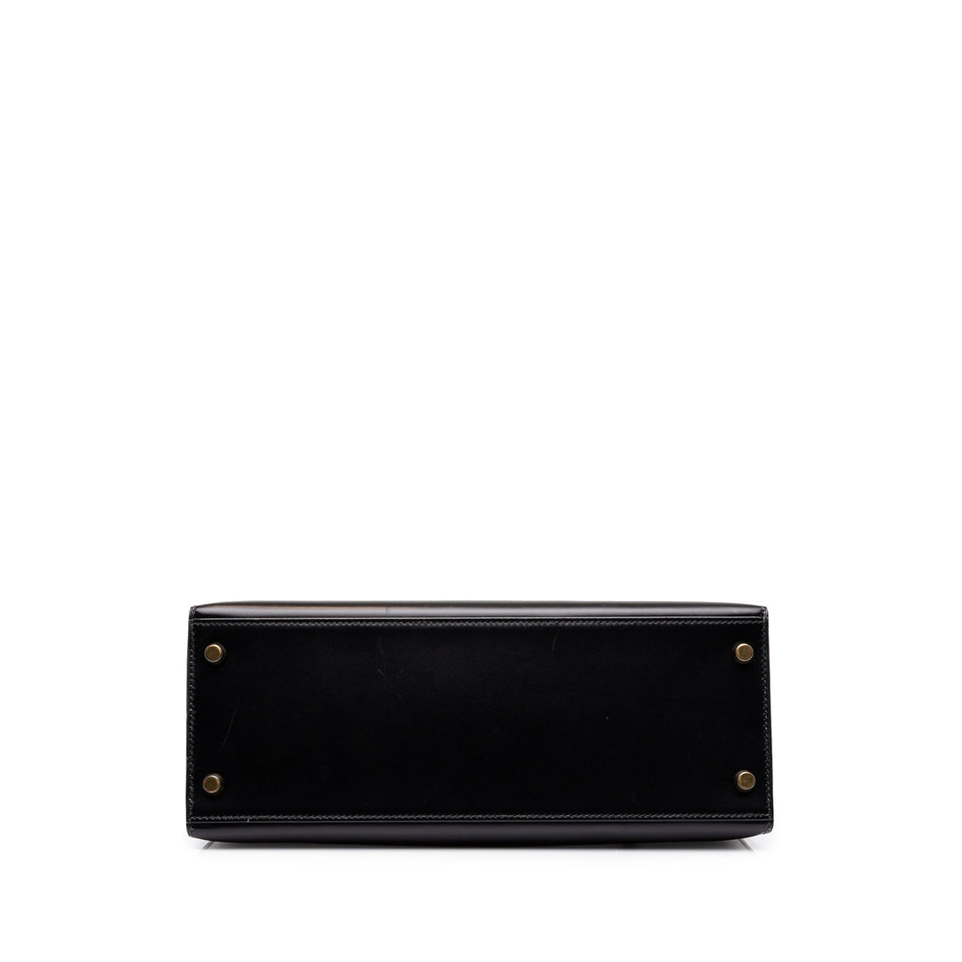 Hermès Box Veau Kelly Sellier 28 Box Noir – vue 3 – GABY PARIS