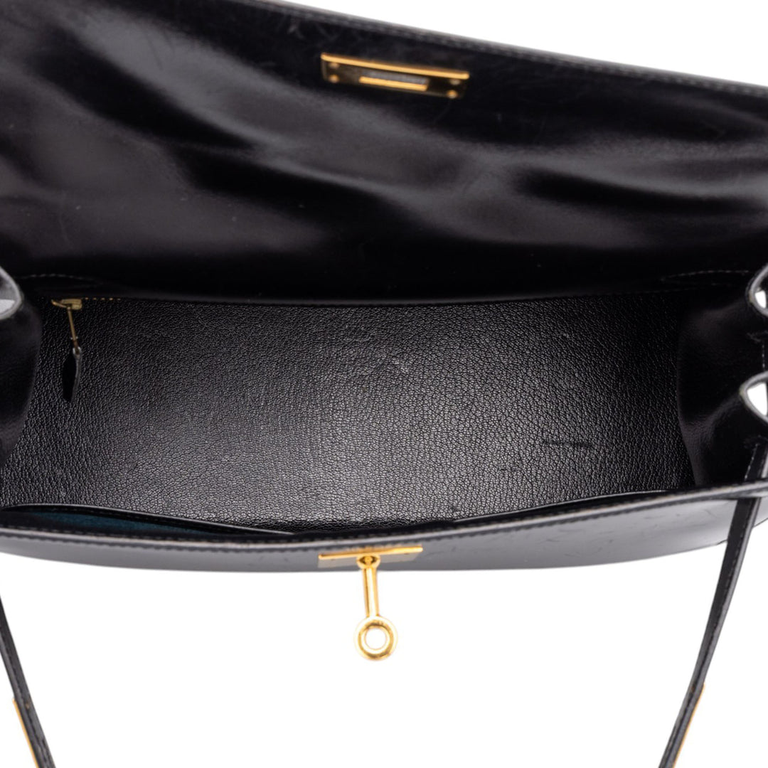 Hermès Box Veau Kelly Sellier 28 Box Noir – vue 4 – GABY PARIS