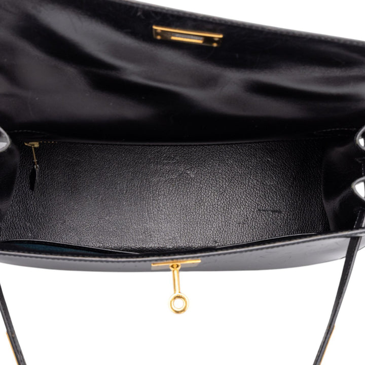 Hermès Box Veau Kelly Sellier 28 Box Noir – vue 4 – GABY PARIS