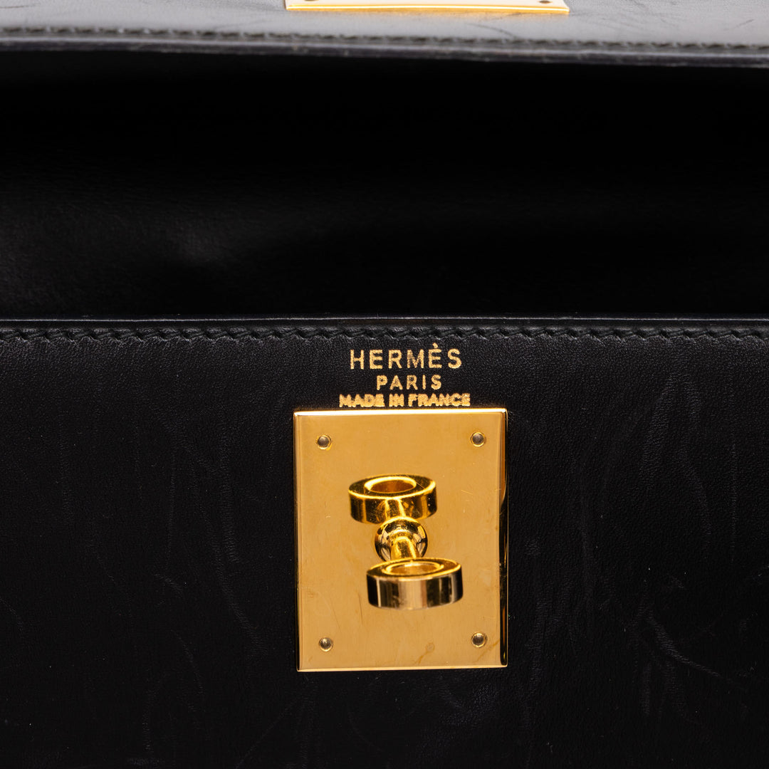 Hermès Box Veau Kelly Sellier 28 Box Noir – vue 5 – GABY PARIS