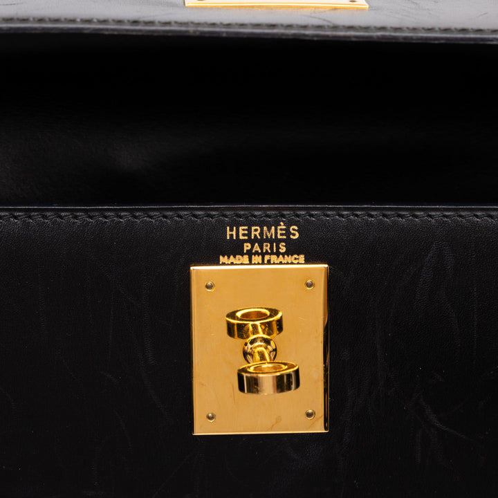 Hermès Box Veau Kelly Sellier 28 Box Noir – vue 5 – GABY PARIS