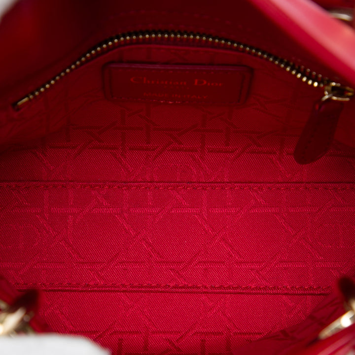 Dior Mini Cuir d’agneau Cannage Lady Dior