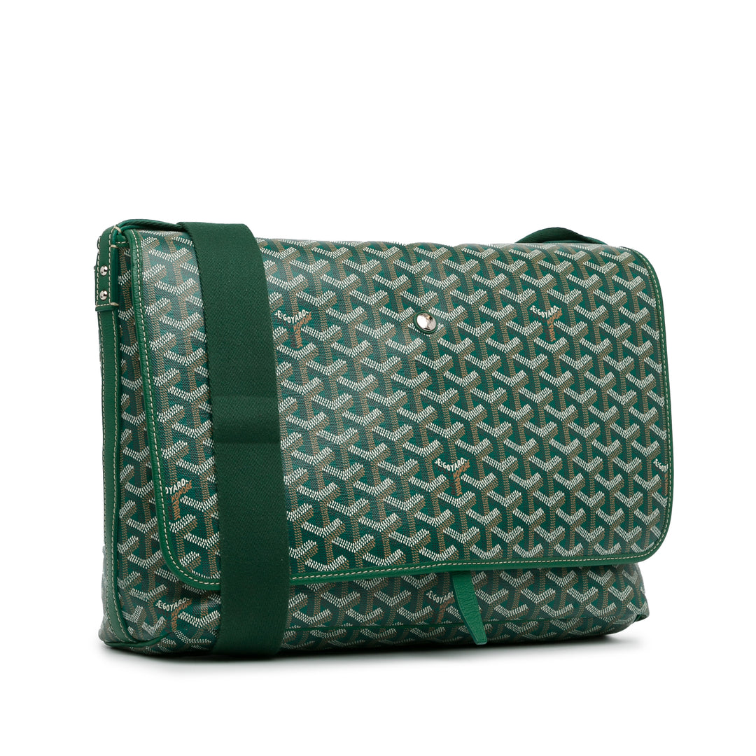 Goyardine Capetien MM Messenger Green - Gaby Paris
