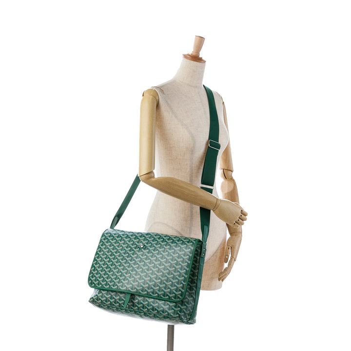 Goyardine Capetien MM Messenger Green - Gaby Paris