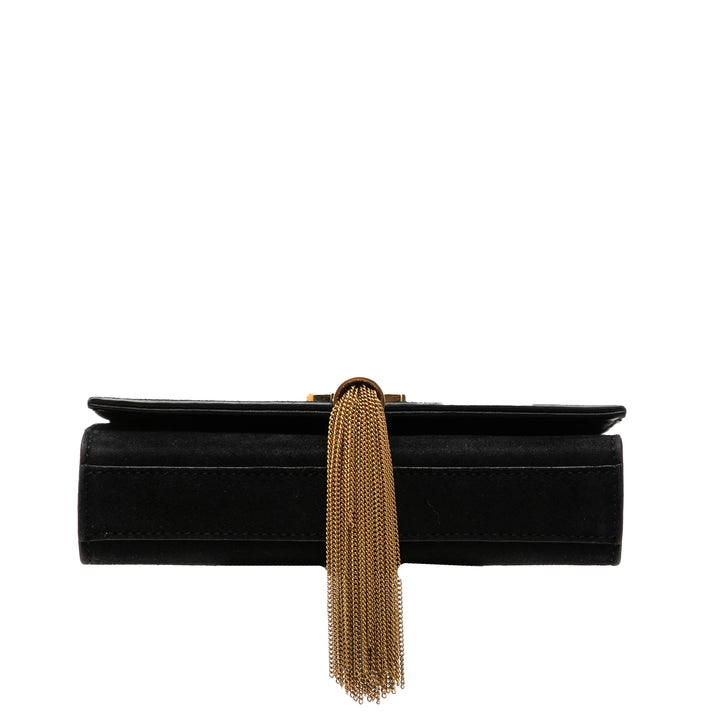 Saint Laurent Small Daim Monogram Kate Pompon Sac porté croisé