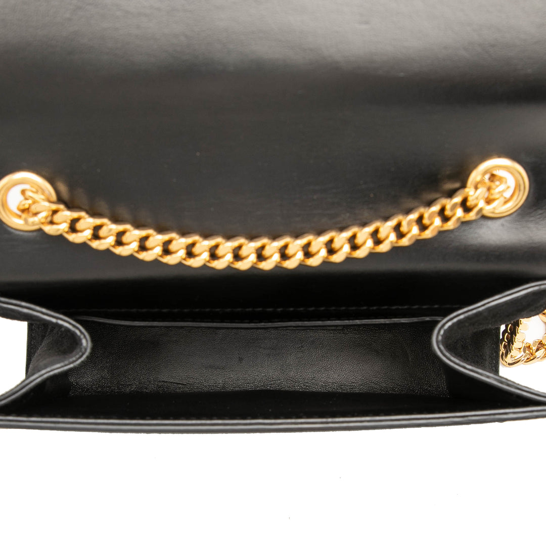 Saint Laurent Small Daim Monogram Kate Pompon Sac porté croisé