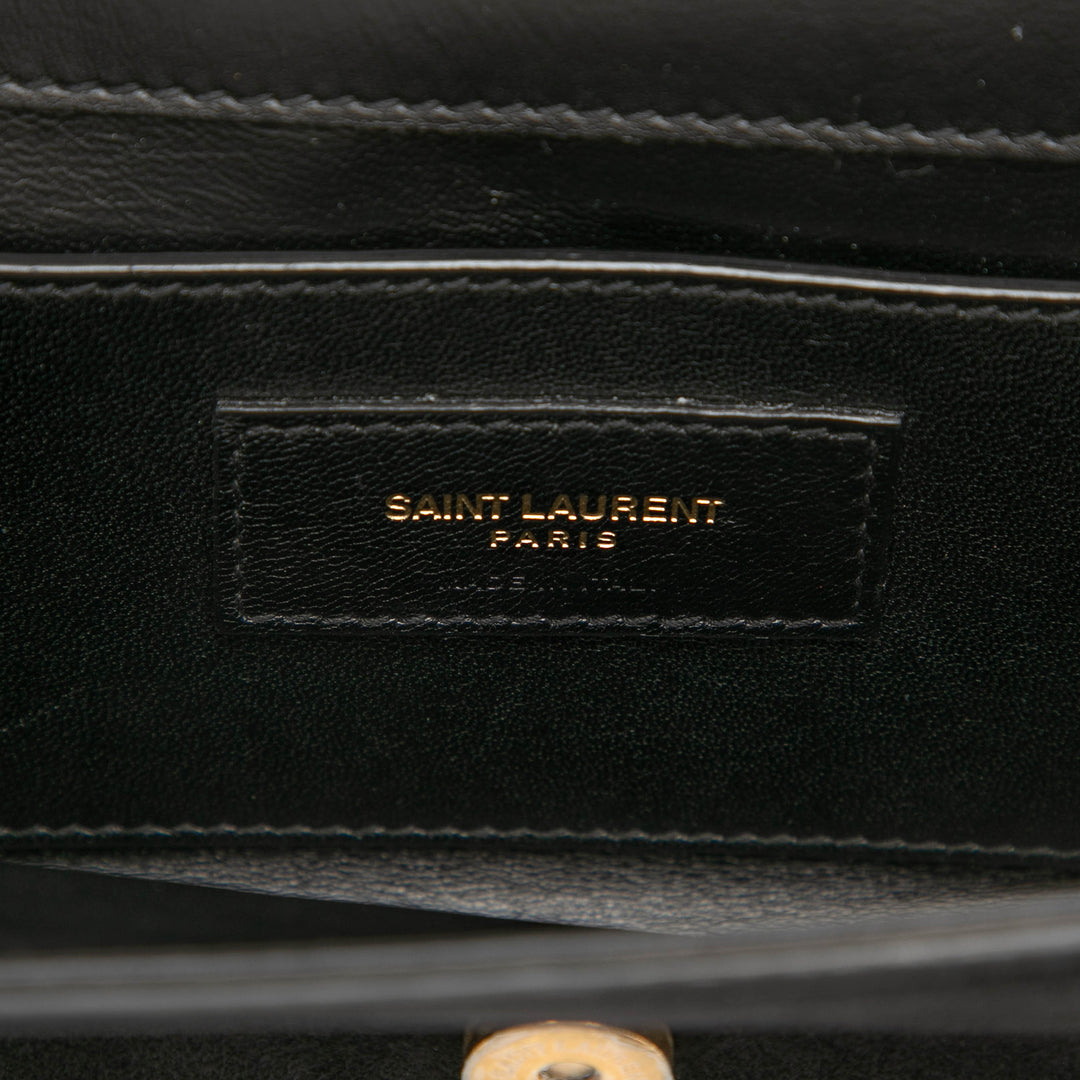 Saint Laurent Small Daim Monogram Kate Pompon Sac porté croisé