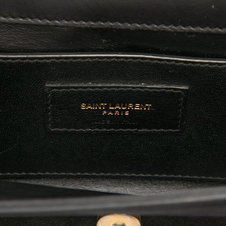 Saint Laurent Small Daim Monogram Kate Pompon Sac porté croisé