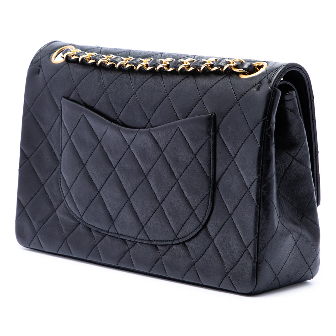 Chanel Medium CC Matelassé Cuir d’agneau Double rabat