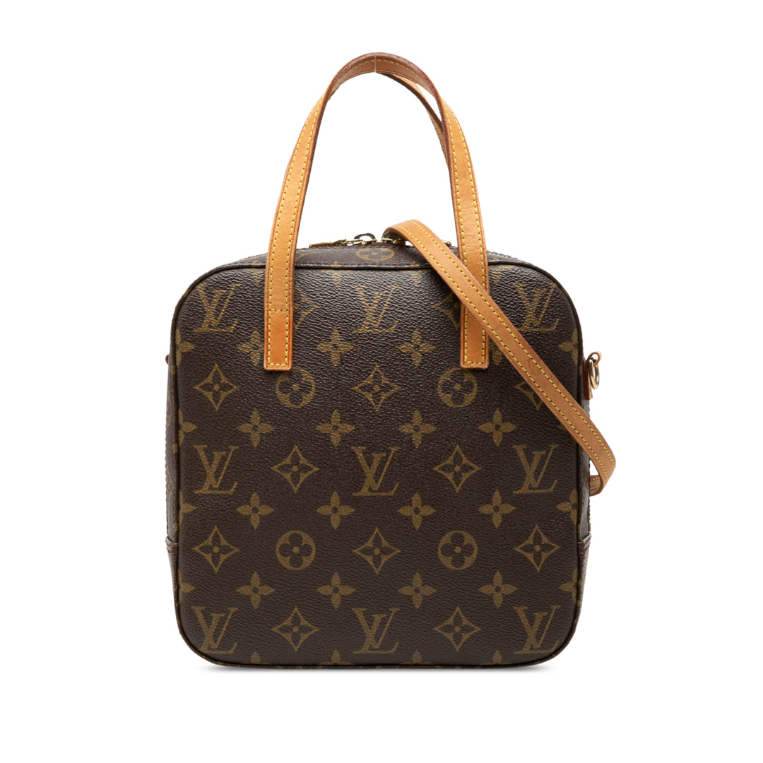 Louis Vuitton Sac à main Spontini Monogram Marron – vue principale – GABY PARIS