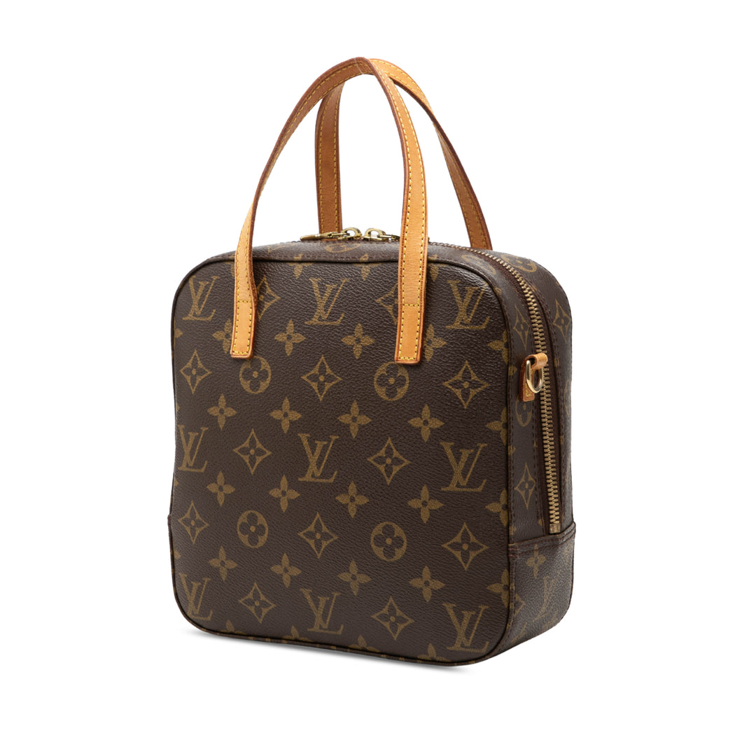 Louis Vuitton Sac à main Spontini Monogram Marron – vue 2 – GABY PARIS