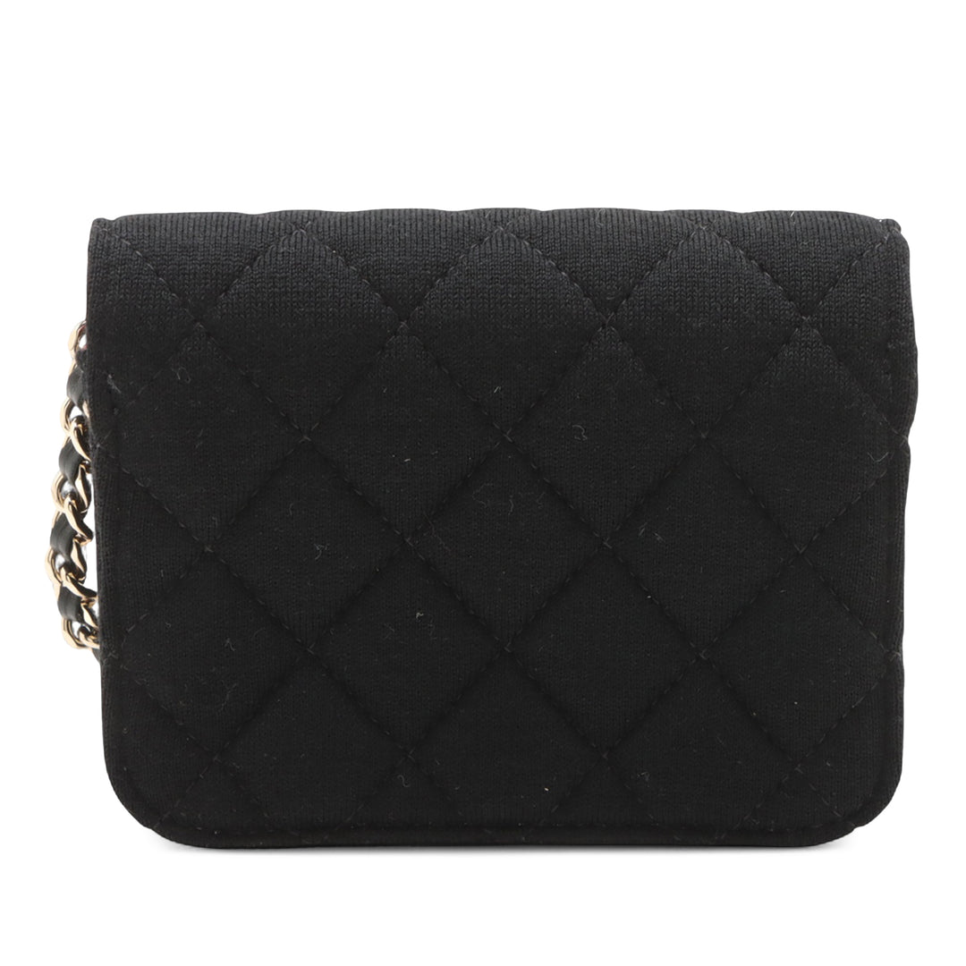 Chanel Mini CC Matelassé Jersey VIP à rabat