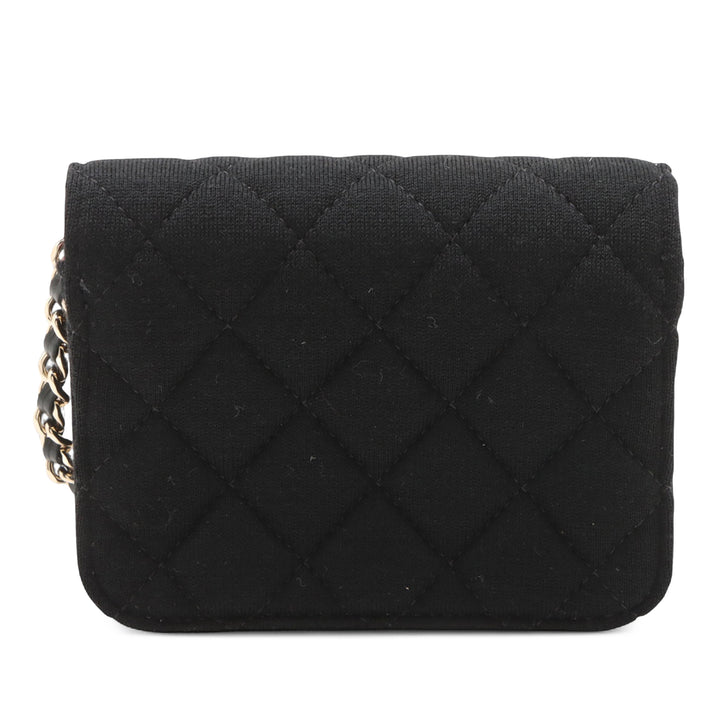 Chanel Mini CC Matelassé Jersey VIP à rabat
