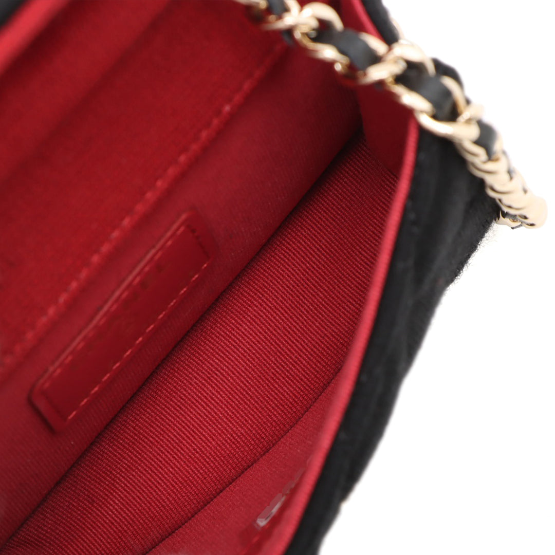 Chanel Mini CC Matelassé Jersey VIP à rabat