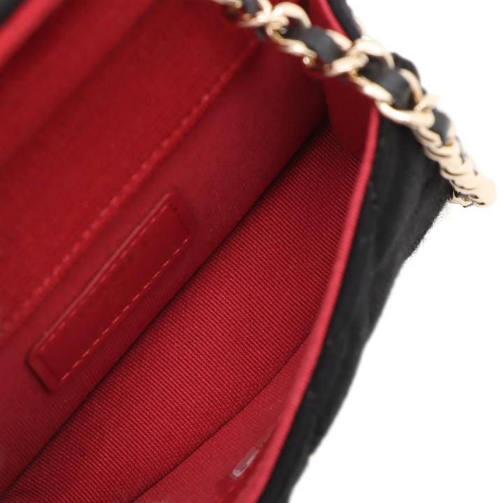 Chanel Mini CC Matelassé Jersey VIP à rabat