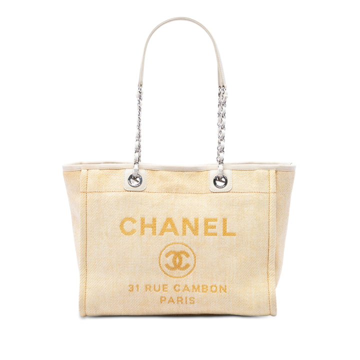 Chanel Small Raffia Deauville Cabas