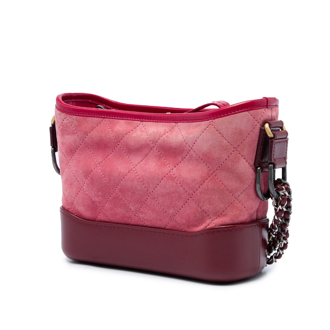 Chanel Matelassé Gabrielle Hobo Petit Rouge – vue 2 – GABY PARIS