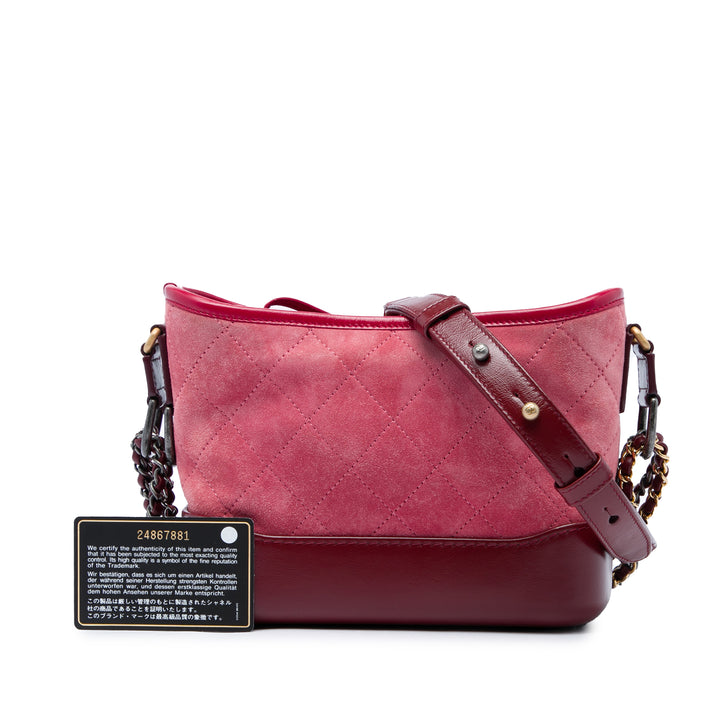 Chanel Matelassé Gabrielle Hobo Petit Rouge – vue 6 – GABY PARIS