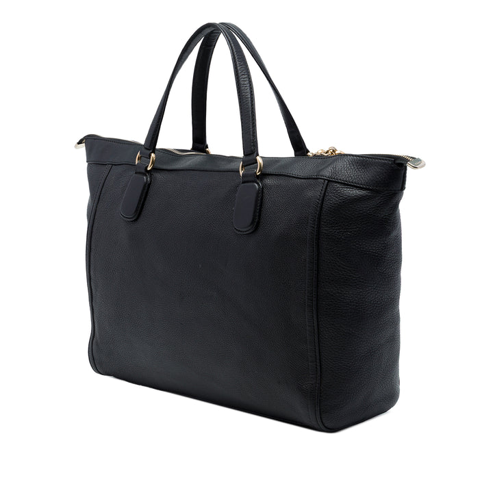 Gucci Soho Working Cabas Grand Cuir de veau Noir