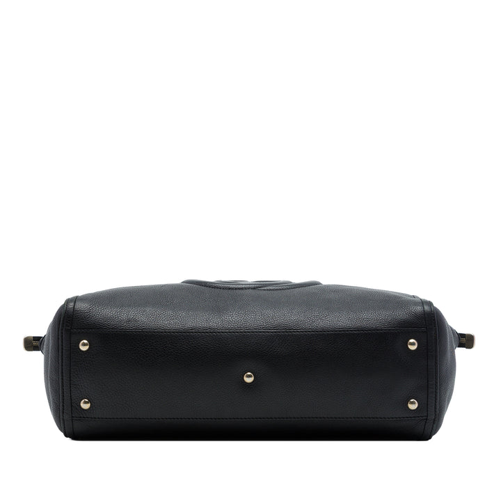 Gucci Soho Working Cabas Grand Cuir de veau Noir