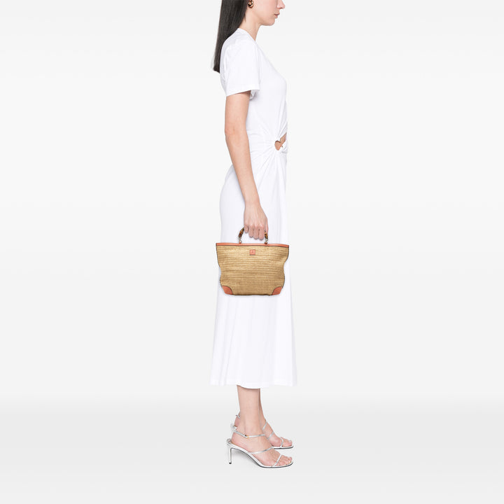 Gucci Raffia Bamboo Childrens Cabas