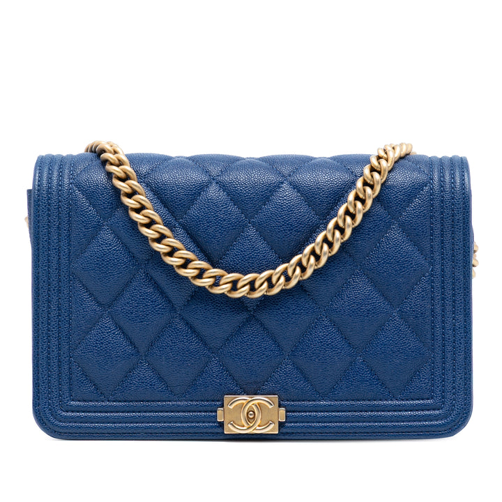 Chanel Matelassé Caviar Boy Wallet on Chain – GABY PARIS Authentique