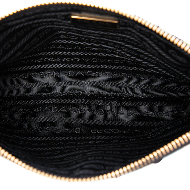 Prada Tessuto Stampato Wristlet Pochette