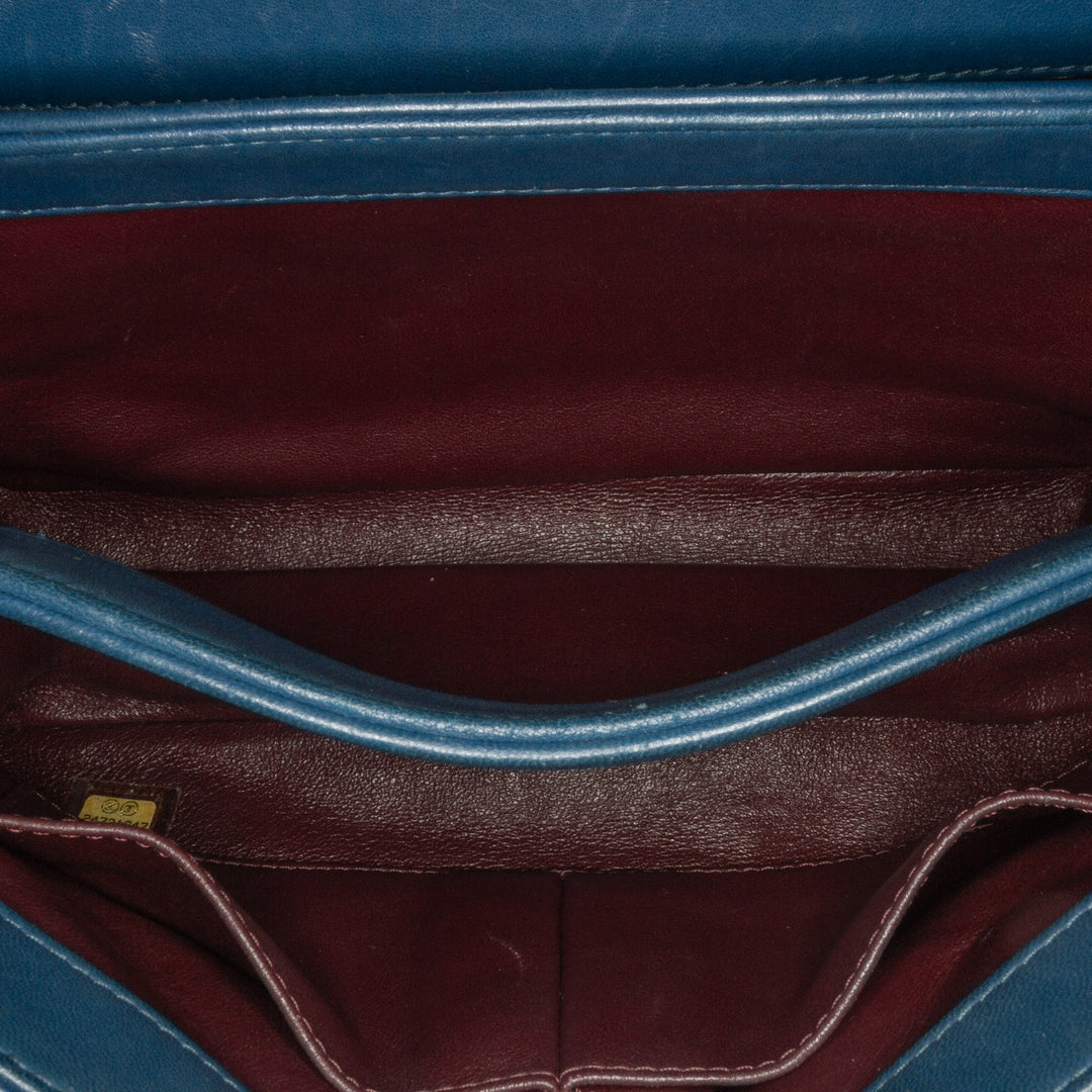 Small Quilted Lambskin Trendy CC Flap Blue - Gaby Paris
