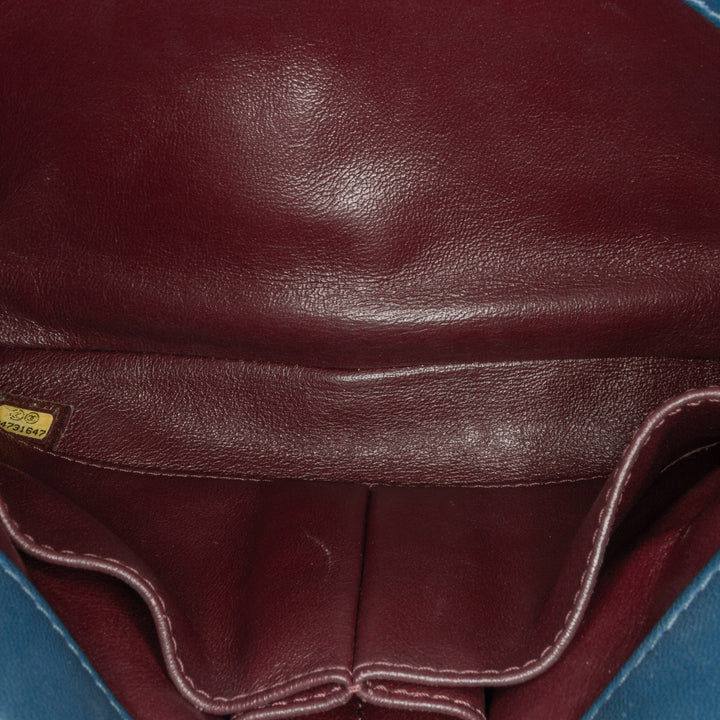Small Quilted Lambskin Trendy CC Flap Blue - Gaby Paris