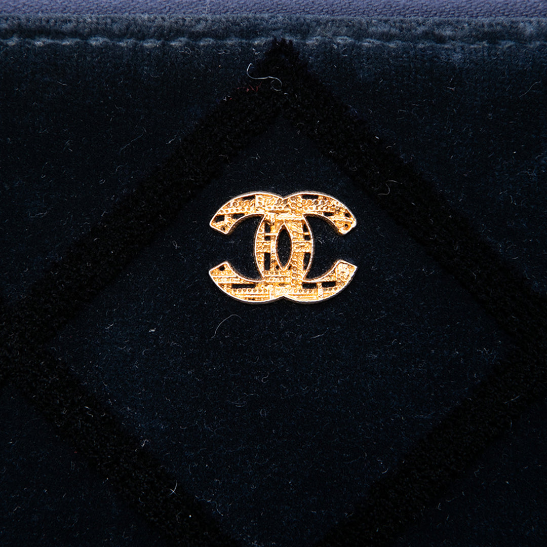 Matelassé O Étui Pochette Grand Bleu